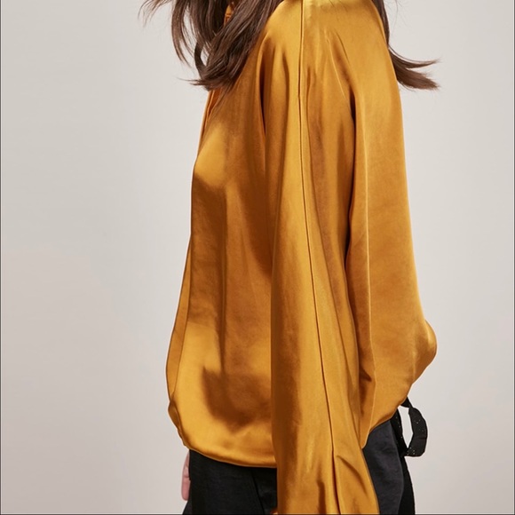 FRNCH – Satin Tie Back Blouse - Picture 7 of 10